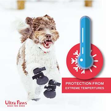 Ultra Paws Durable Dog Boots for Medium Dogs