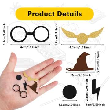 LOKIPA 210PCS Wizard Table Confetti - Harry Potter Themed Party Supplies Favors