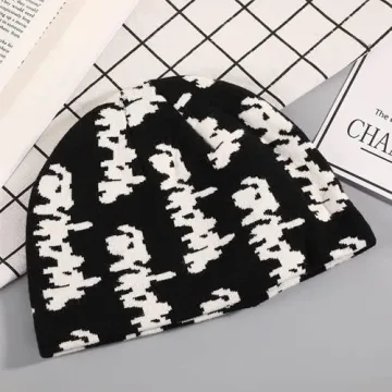 Ponitrack Y2K Beanie - Cozy Grunge Hat for Women