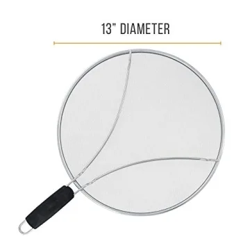 U.S. Kitchen Supply Durable 13" Stainless Steel Splatter Screen