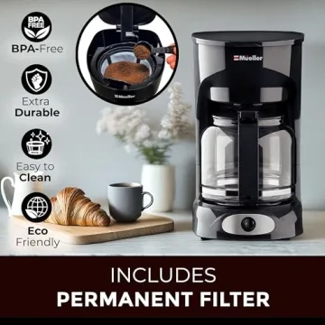 Mueller 12-Cup Drip Coffee Maker for Great Flavor