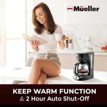 Mueller 12-Cup Drip Coffee Maker for Great Flavor