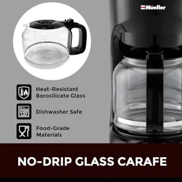 Mueller 12-Cup Drip Coffee Maker for Great Flavor