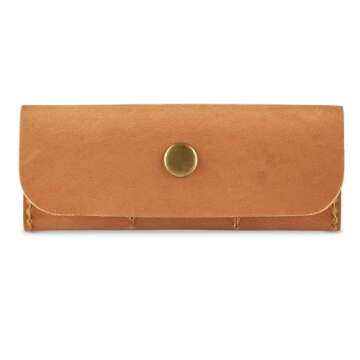 Leather SD Card Holder, SD Card Case, Micro SD Card Holder Organizer, SD Card Storage Case, Memory Card Case Cover, Travel Memory Card Case (Vintage Brown)