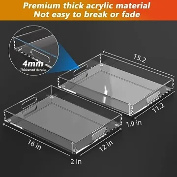 Clear Acrylic Serving Trays for Effortless Entertaining