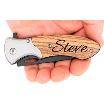 TAC-FORCE TF876 Personalized Laser Engraved Pocket Knife, Fathers Day Gifts, Gifts for Boyfriend, Gr...
