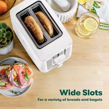 BELLA Compact 2 Slice Toaster - Safe, Stylish & Efficient