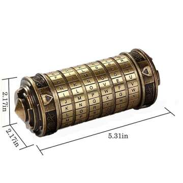Cryptex Da Vinci Code Money Puzzle Box for Cash Gift Puzzle Boxes with Hidden Compartments Valentine...