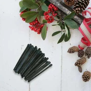 Thankful Greetings 2" All Black Matches | 100+ Bold Black Stick Black Tip ~ Safety Matchsticks with Strikers Great for Candle Lovers | Decorative Candle Lighting Accessories for Home, Event Décor