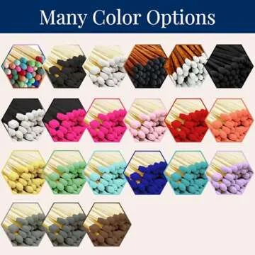 Thankful Greetings 2" All Black Matches | 100+ Bold Black Stick Black Tip ~ Safety Matchsticks with Strikers Great for Candle Lovers | Decorative Candle Lighting Accessories for Home, Event Décor