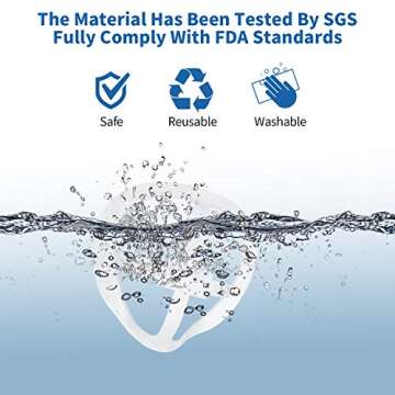 3D Face Mask Bracket for Comfort & Lipstick Protection