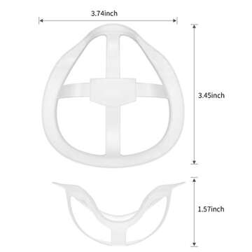 3D Face Mask Bracket for Comfort & Lipstick Protection