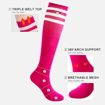 BONANGEL Kids Soccer Socks for Youth Athletic Use