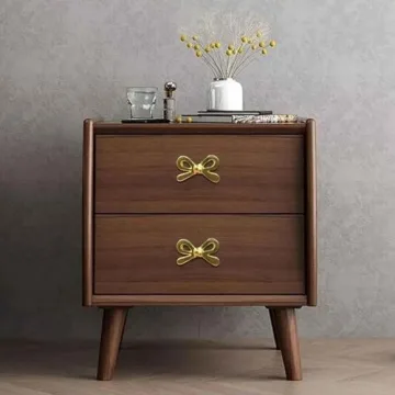 Perilla Home 6 Decorative Brass Bow Cabinet Knobs