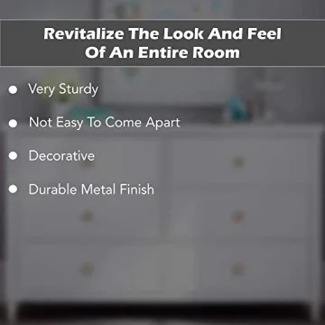 Perilla Home 6 Decorative Brass Bow Cabinet Knobs