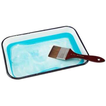 Creative Mark Butcher Tray Palette - Triple Coated Enamel Tray Palette for Painting, Color Theory, Mixing, and More! - 11" x 15"