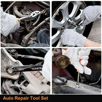 205 Piece Mechanics Tool Set, Socket Wrench Auto Repair Tool Pliers Combination Mixed Hand Tool Set Kit with Box Organizer Storage Case