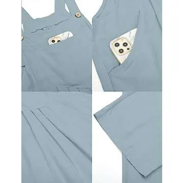 Luvamia Jumpsuit - Stylish Wide Leg Boho Overalls for Women