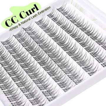Lash Clusters DIY Lash Extensions Natural Cluster Lashes Eyelash Extensions Wispy Individual Lashes Short 9-11MM Eyelash Clusters Self Application at Home by ALICE