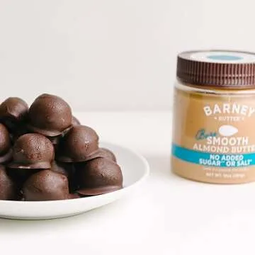 Barney Butter Almond Butter, Bare Smooth, 10 Ounce Jar, No Added Sugar or Salt, Skin-Free Almonds, No Stir, Non-GMO, Gluten Free, Keto, Paleo, Vegan
