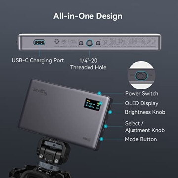 SmallRig RM120 RGB Video Light for Creators and Photographers