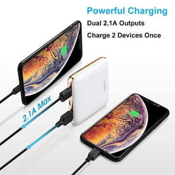 MOXNICE 10000mAh Power Bank - Lightweight Portable Charger