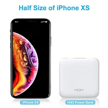 MOXNICE 10000mAh Power Bank - Lightweight Portable Charger