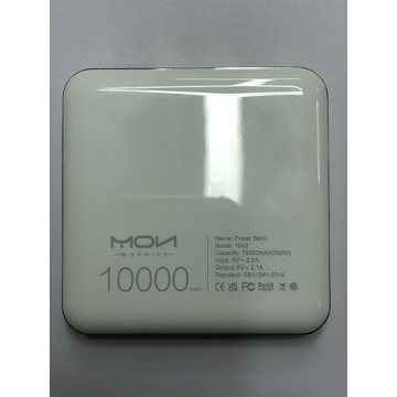 MOXNICE 10000mAh Power Bank - Lightweight Portable Charger