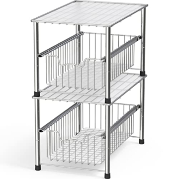 Simple Houseware Stackable Storage Rack for Easy Organization