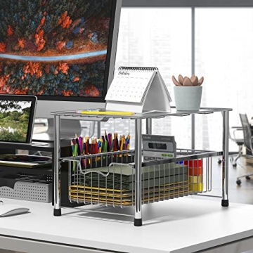 Simple Houseware Stackable Storage Rack for Easy Organization