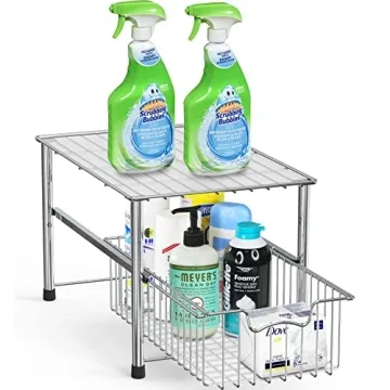 Simple Houseware Stackable Storage Rack for Easy Organization