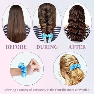 Stylish Heatless Hair Curler Overnight with Silk Ribbon