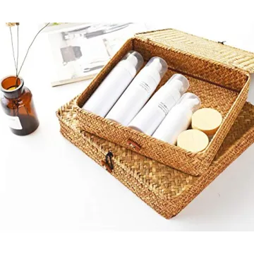 Elegant Handwoven Seagrass Baskets for Home Organization