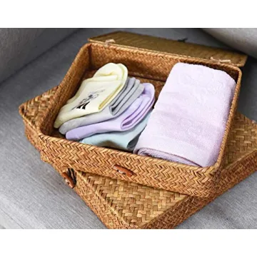 Elegant Handwoven Seagrass Baskets for Home Organization