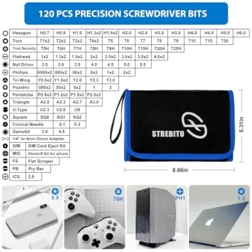 STREBITO Precision Screwdriver Set 142-Piece Electronic Repair Toolkit