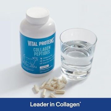 Vital Proteins Collagen Pills Supplement (Type I, III), 360 Collagen Capsules, 3300mg Serving Help Support Healthy Hair, Collagen Supplement