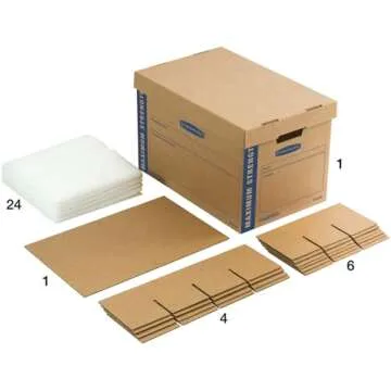 Bankers Box Kitchen Kit with Dividers, Handles & More