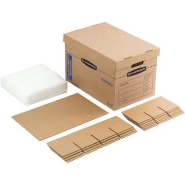 Bankers Box Kitchen Kit with Dividers, Handles & More