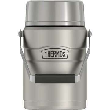 THERMOS 47oz Vacuum-Insulated Food Jar - Matte Steel