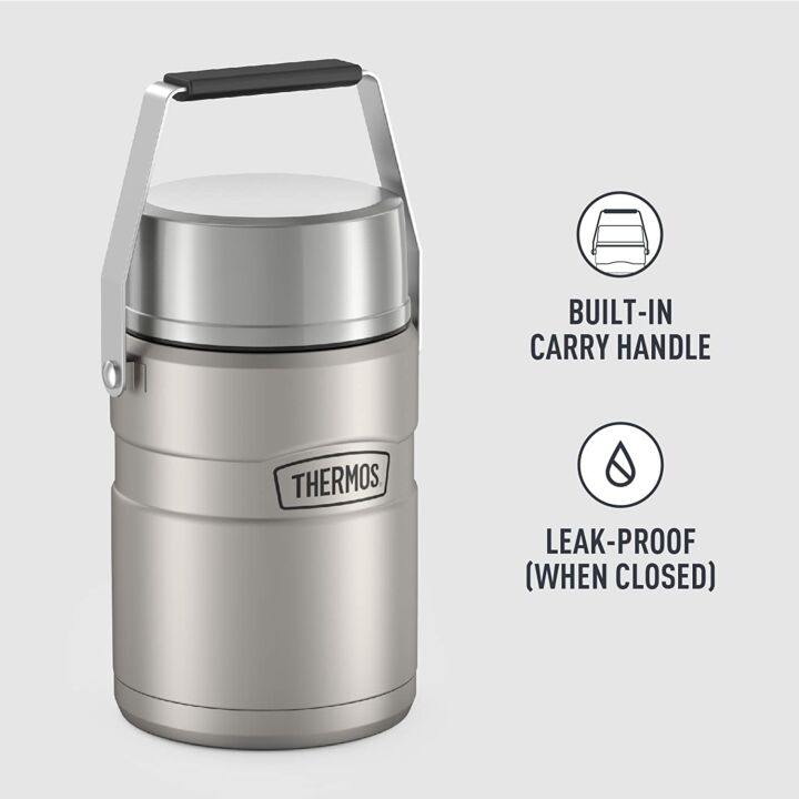 THERMOS 47oz Vacuum-Insulated Food Jar - Matte Steel