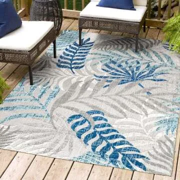 JONATHAN Y Tropics Palm Leaves Rug for Any Space