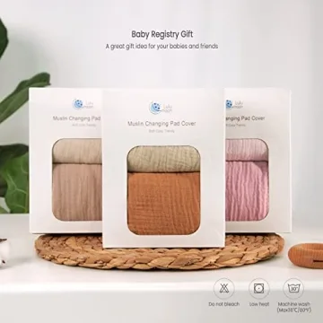 Lulumoon Soft Muslin Baby Changing Pad Covers - Perfect for All