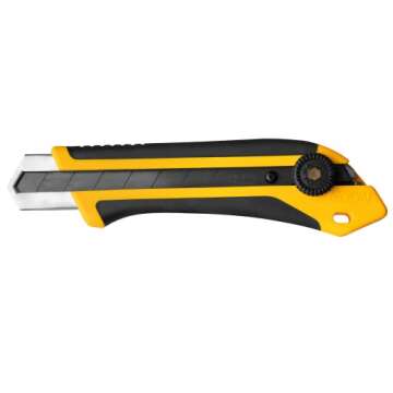 OLFA 25mm Extra Heavy-Duty Utility Knife - Ergonomic Handle & Custom Depth Control