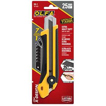 OLFA 25mm Heavy-Duty Utility Knife - Versatile & Safe