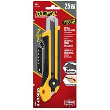 OLFA 25mm Heavy-Duty Utility Knife - Versatile & Safe
