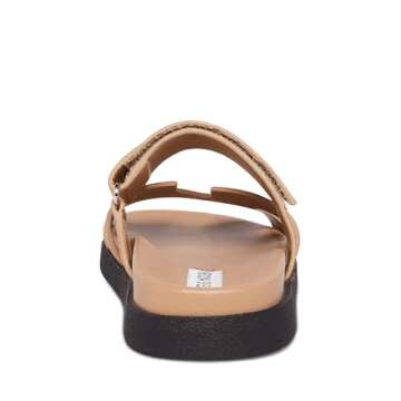 Steve Madden Women's Mayven Slide Sandal, Taupe Suede, 8