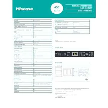 Hisense 10,000 BTU Air Conditioner with Smart Features