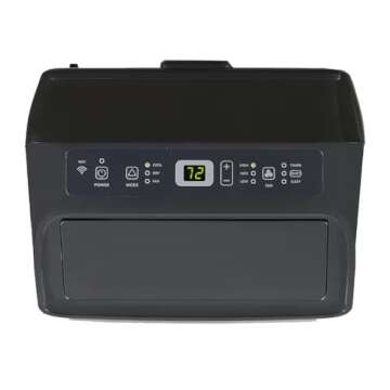 Hisense 3-in-1 Portable Smart Air Conditioner Wi-Fi 10,000-BTU 450-sq. ft. ConnectLife App, Remote control, Quiet operation 50 dB - AP1022CW1G (Renewed)