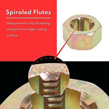 TOMMARS 15-Piece Metric Thread Chaser Tool Set