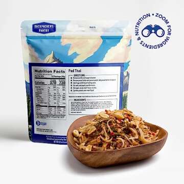Backpacker's Pantry Pad Thai - Freeze Dried Backpacking & Camping Food - Emergency Food - 23 Grams o...